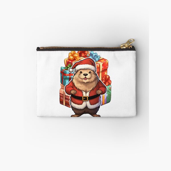 Item preview, Marmot santa with gifts  designed and sold by Trendy-Artistry.
