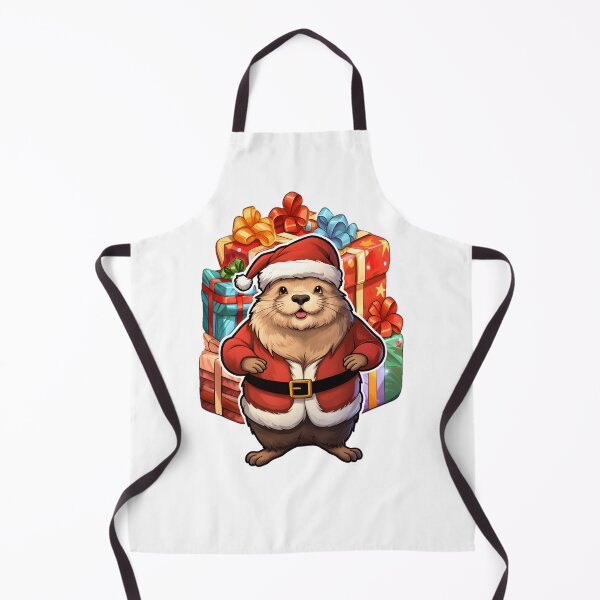 Item preview, Marmot santa with gifts  designed and sold by Trendy-Artistry.