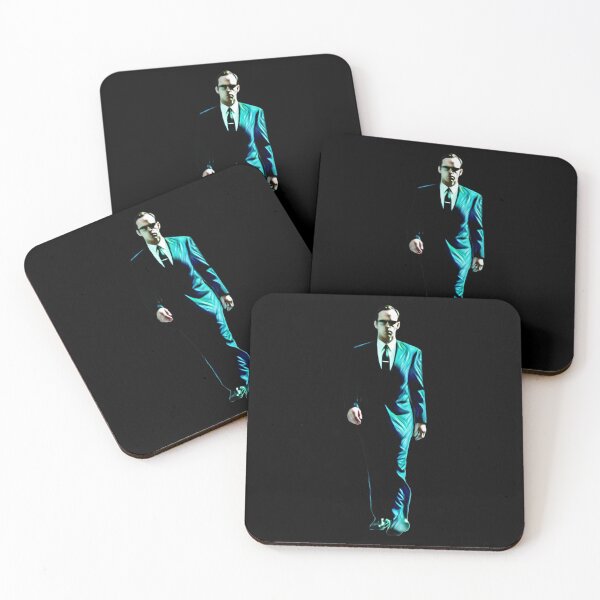 Item preview, Teal Blue Green Matrix Reloaded Agent Smith Hugo Weaving Walking designed and sold by jimkirkachu.