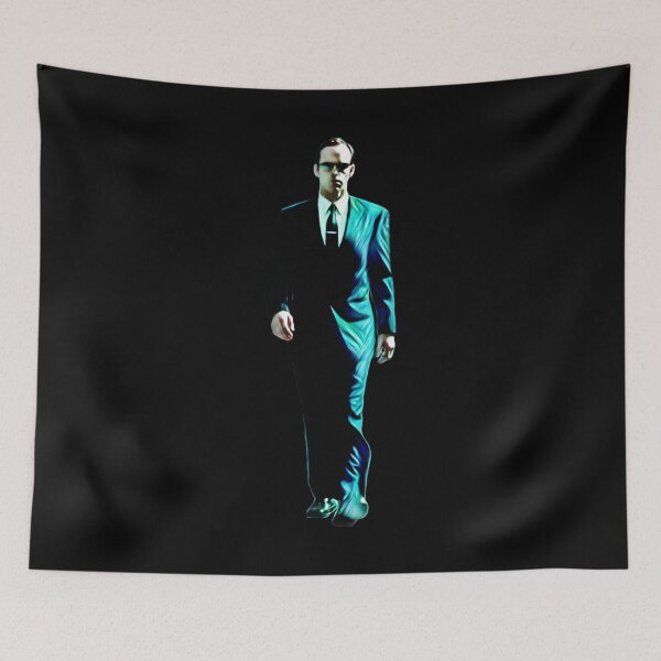 Item preview, Teal Blue Green Matrix Reloaded Agent Smith Hugo Weaving Walking designed and sold by jimkirkachu.