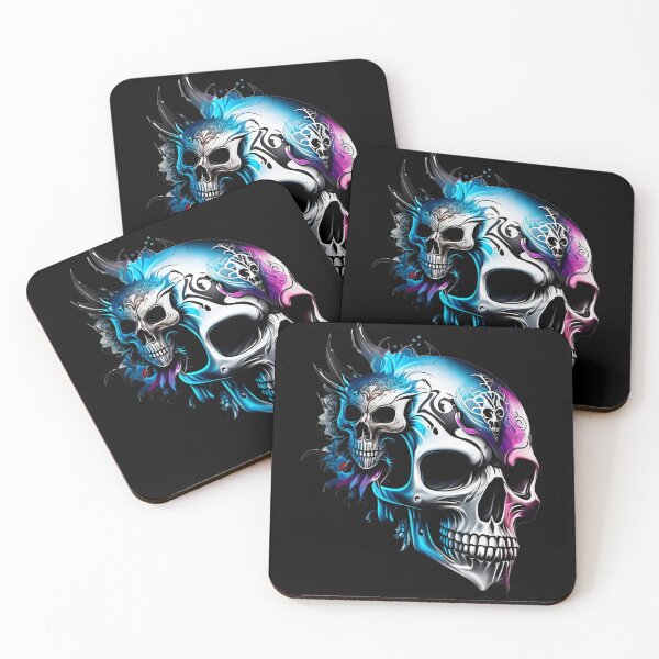 Item preview, Titanium Skulls Metal Head Punk designed and sold by PugD.