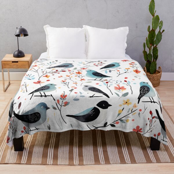 Item preview, Sparrow Pattern Abstract Geometric Birds designed and sold by LynZorHome.