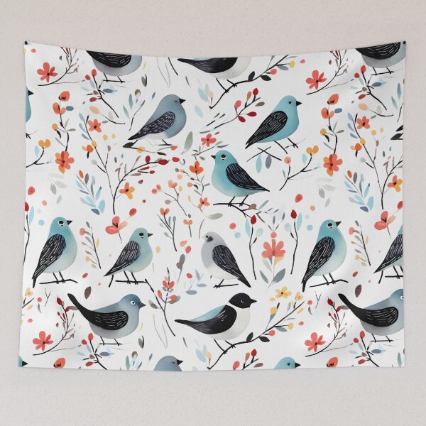 Item preview, Sparrow Pattern Abstract Geometric Birds designed and sold by LynZorHome.