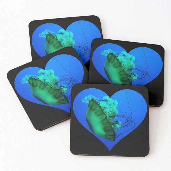 Item preview, Green Jellyfish Heart designed and sold by AilurosLunaire.
