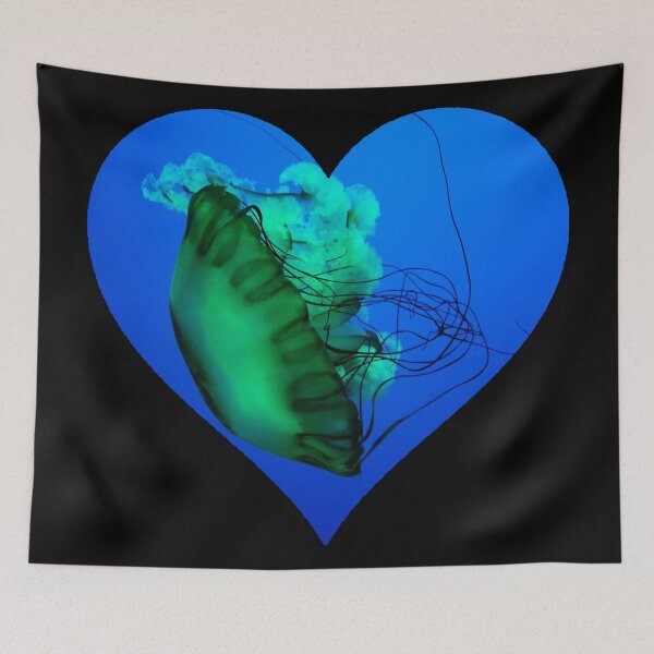 Item preview, Green Jellyfish Heart designed and sold by AilurosLunaire.