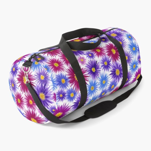 Item preview, Autumn Asters - bright floral daisies in blue, pink, magenta, red, purple, lavender designed and sold by ReesaAnneArt.
