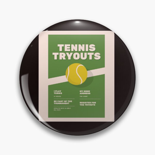 Item preview, tennis tryouts  designed and sold by GROUNDSHAKER.