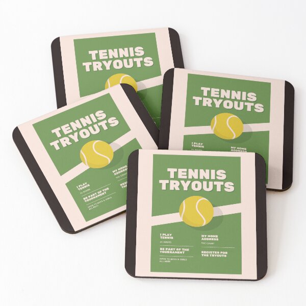 Item preview, tennis tryouts  designed and sold by GROUNDSHAKER.