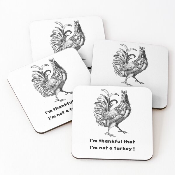 Item preview, Thanksgiving day rooster thankful for not being a turkey   designed and sold by CoutureCraftsLa.