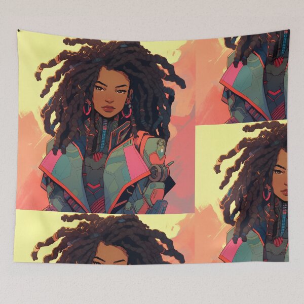 Item preview, Cyberpunk Dawn: Futuristic Digital Art Print designed and sold by TheNetrunner.