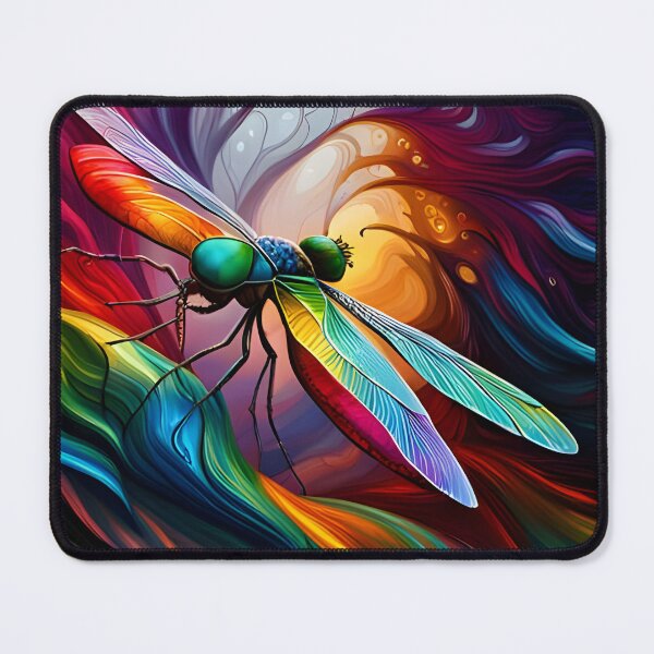 Item preview, Dragonfly Stained Glass Cartoon designed and sold by druidwolfart.
