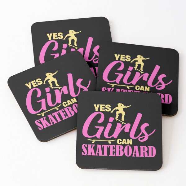 Item preview, Yes Girls Can skateboard designed and sold by Bigfoot T-Shirt Co..
