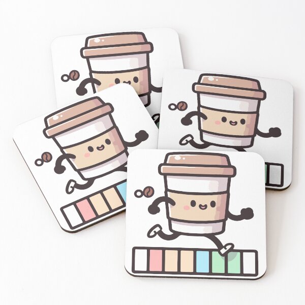 Item preview, Coffee cup running a marathon designed and sold by OniumEth.