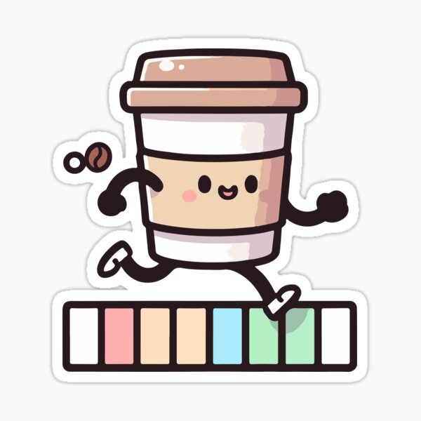 Item preview, Coffee cup running a marathon designed and sold by OniumEth.