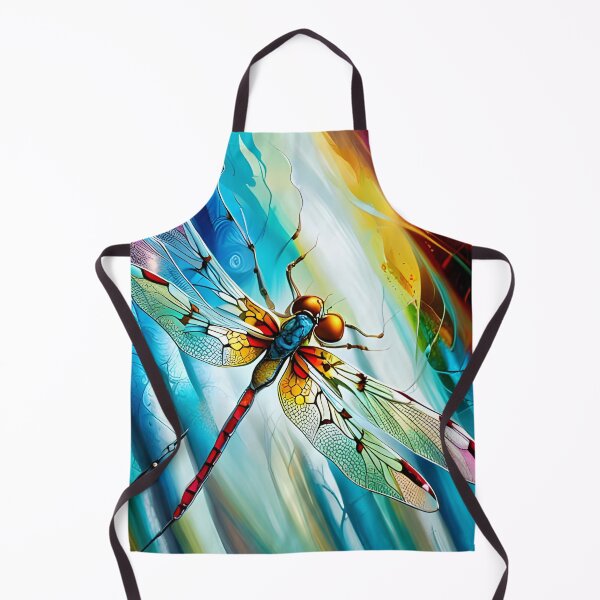 Item preview, Dragonfly Stained Glass Cartoon designed and sold by druidwolfart.