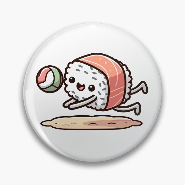 Item preview, Sushi roll playing volleyball designed and sold by OniumEth.