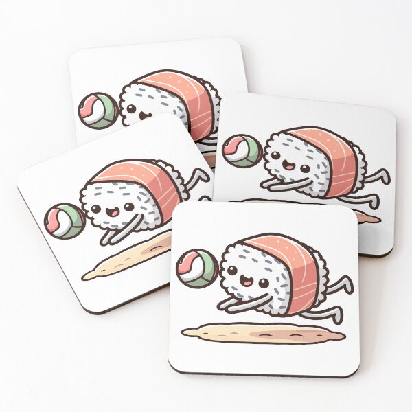 Item preview, Rollo de sushi jugando voleibol designed and sold by OniumEth.