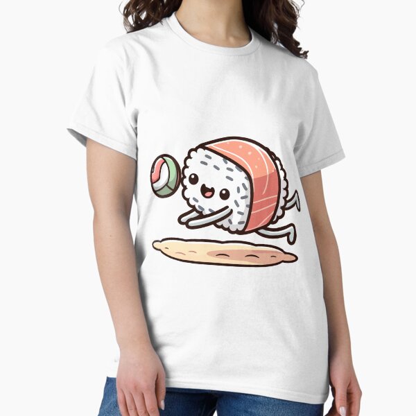 Item preview, Sushi roll playing volleyball designed and sold by OniumEth.