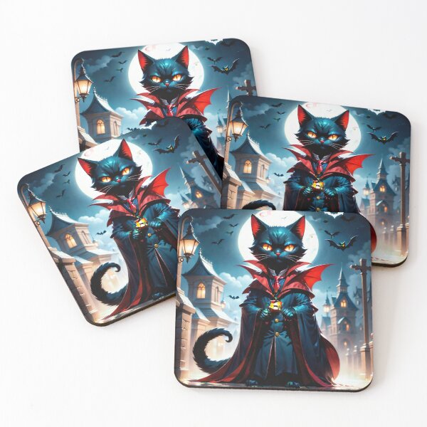 Item preview, Vampire Cat that prey at Night designed and sold by TheJuicyShop.