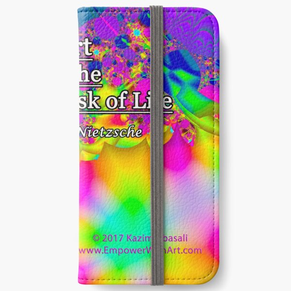 Art is the Proper Task of Life iPhone Wallet
