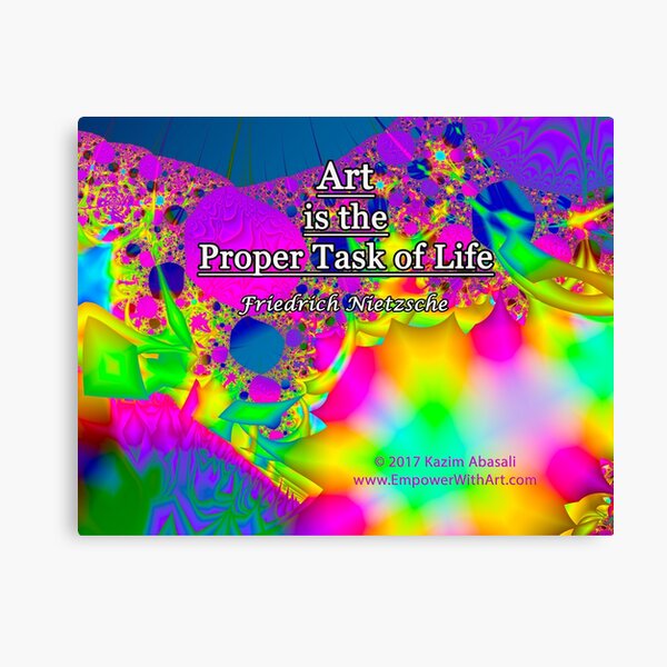 Art is the Proper Task of Life Canvas Print