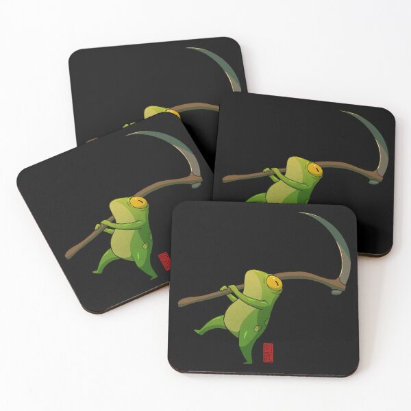 Item preview, reaper frog art designed and sold by DingHuArt.