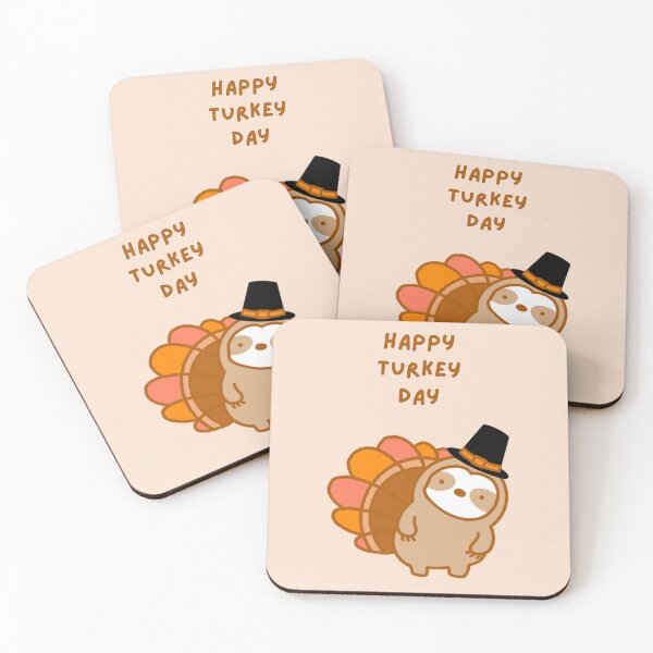 Item preview, Happy Turkey Day Thanksgiving Sloth designed and sold by theslothinme.