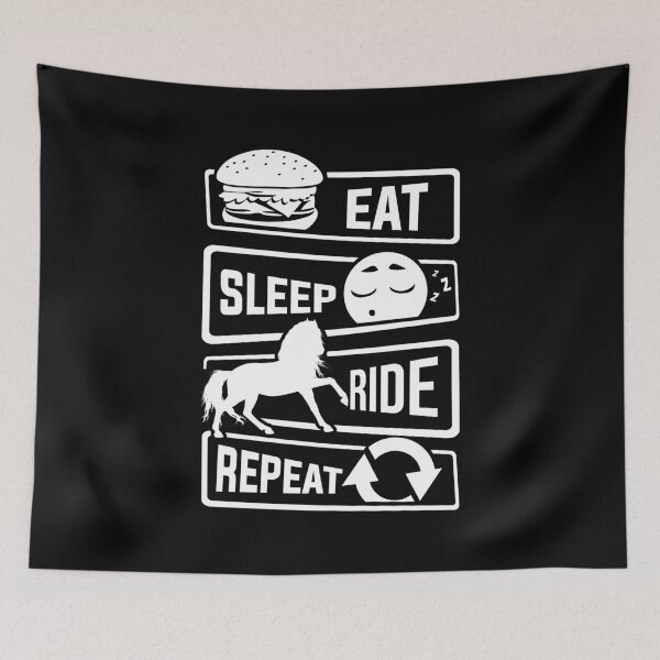 Item preview, Eat Sleep Ride Repeat Horse Rider Rider Riding designed and sold by anziehend.
