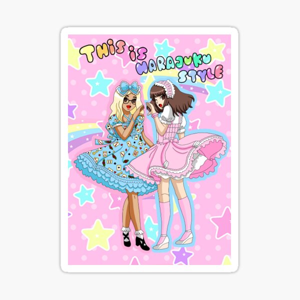 Vista previa del artículo con la obra «Este es el estilo Harajuku», diseñado y vendido por RedBabyDraws.
