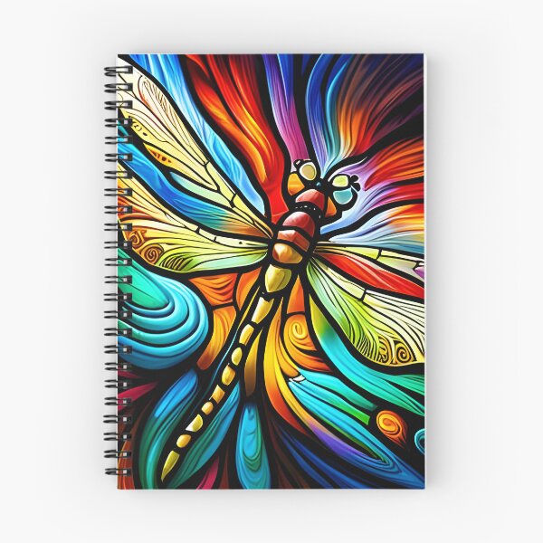 Item preview, Dragonfly Stained Glass Cartoon designed and sold by druidwolfart.