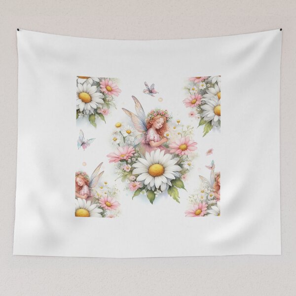 Item preview, Watercolor Design Daisy With Fairy  designed and sold by Nicesiri.