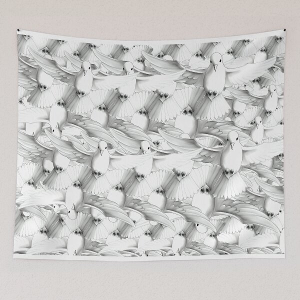 Item preview, Flock of peace designed and sold by Glenbobagins.