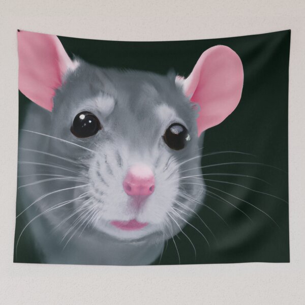 Item preview, Blue rat designed and sold by mindgoop.