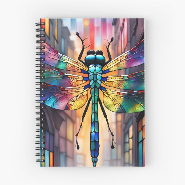 Item preview, Dragonfly Stained Glass Cartoon designed and sold by druidwolfart.