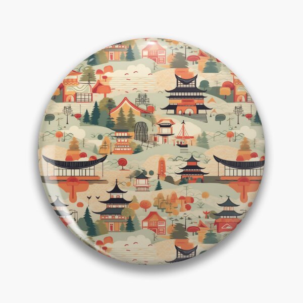 Item preview, Vintage Japanese Town Art designed and sold by natthaaekf.