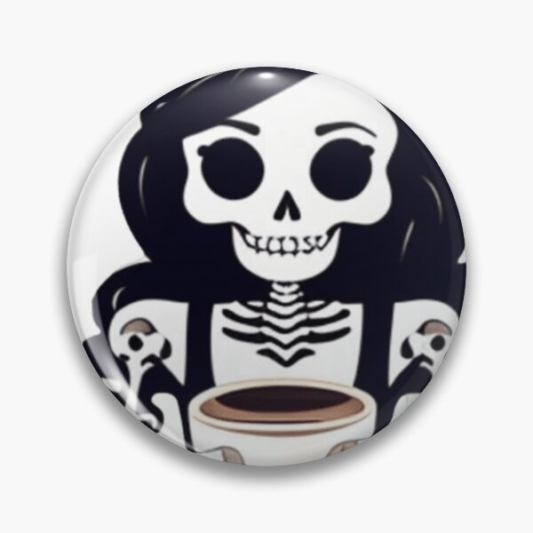 Item preview, Female Skeleton, Halloween Coffee Drinking Skeleton designed and sold by ishitastore08.