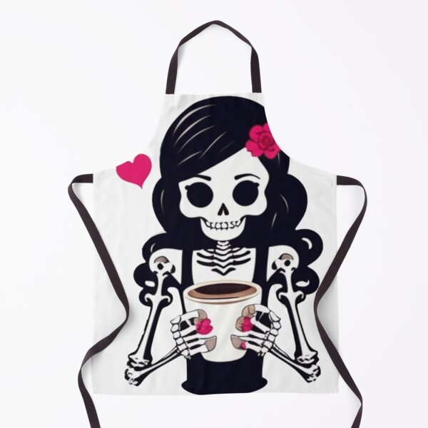 Item preview, Female Skeleton, Halloween Coffee Drinking Skeleton designed and sold by ishitastore08.