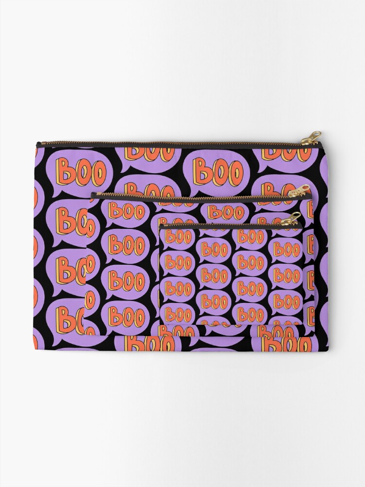 Disover Boo! Happy Halloween Zipper Pouch