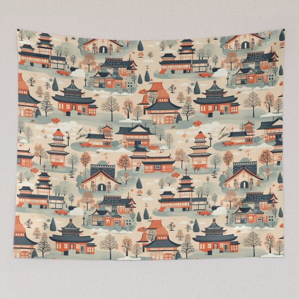 Item preview, Japan Town in the Past designed and sold by natthaaekf.