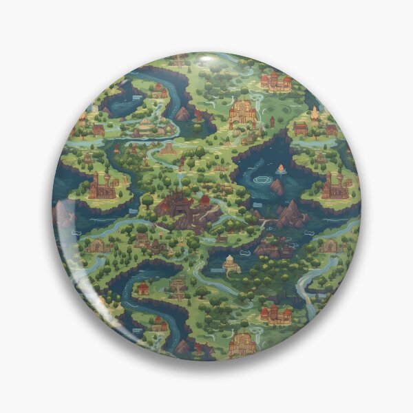 Item preview, Retro JRPG Map Art designed and sold by natthaaekf.
