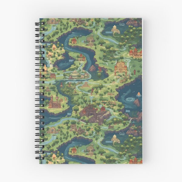Item preview, Retro JRPG Map Art designed and sold by natthaaekf.