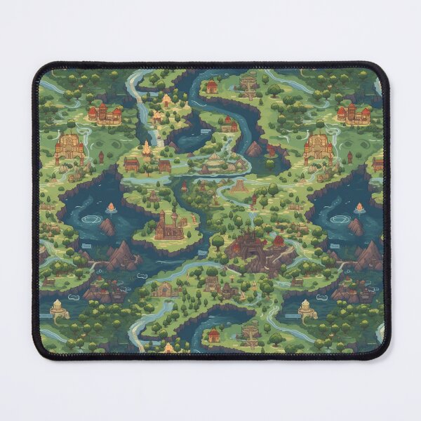 Item preview, Retro JRPG Map Art designed and sold by natthaaekf.