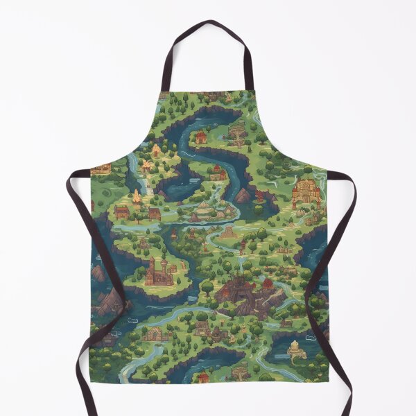 Item preview, Retro JRPG Map Art designed and sold by natthaaekf.