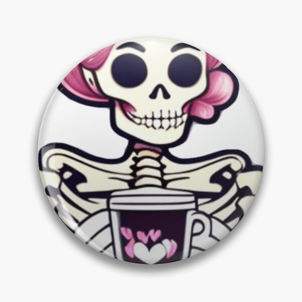 Item preview, Female Skeleton, Halloween Coffee Drinking Skeleton designed and sold by ishitastore08.