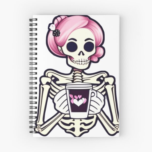 Item preview, Female Skeleton, Halloween Coffee Drinking Skeleton designed and sold by ishitastore08.