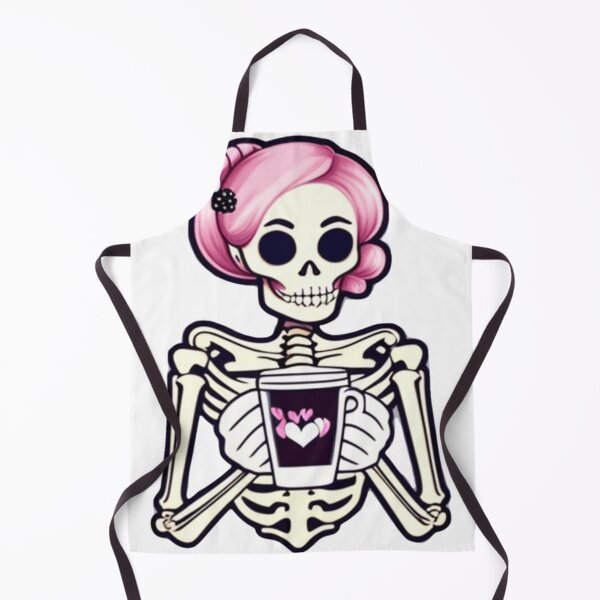 Item preview, Female Skeleton, Halloween Coffee Drinking Skeleton designed and sold by ishitastore08.