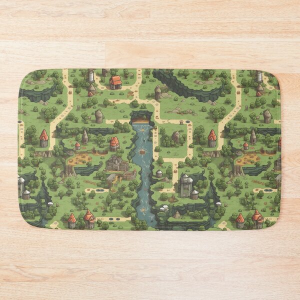 Item preview, Retro JRPG Cartography designed and sold by natthaaekf.