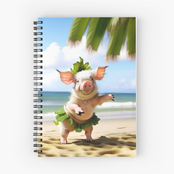 Item preview, Hula Piggy designed and sold by wickedcartoons.