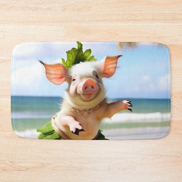 Item preview, Hula Piggy designed and sold by wickedcartoons.
