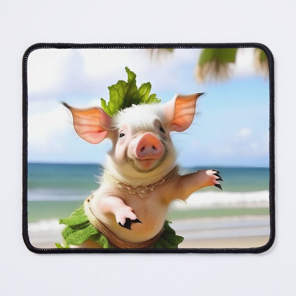 Item preview, Hula Piggy designed and sold by wickedcartoons.